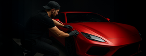 Covering voiture rouge dans le Vaucluse - WrapTech84